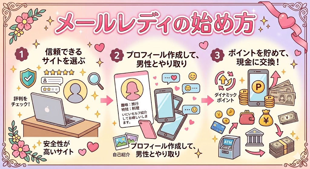 メールレディ　始め方