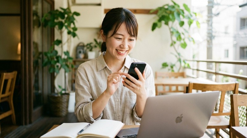 やり方さえ合えばメールのみでも稼げるシーンのイメージ写真