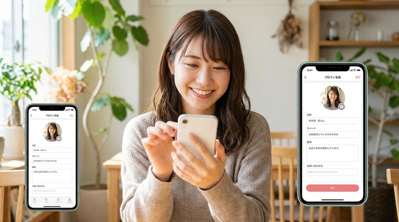 プロフィールでほぼ結果が決まるイメージ写真